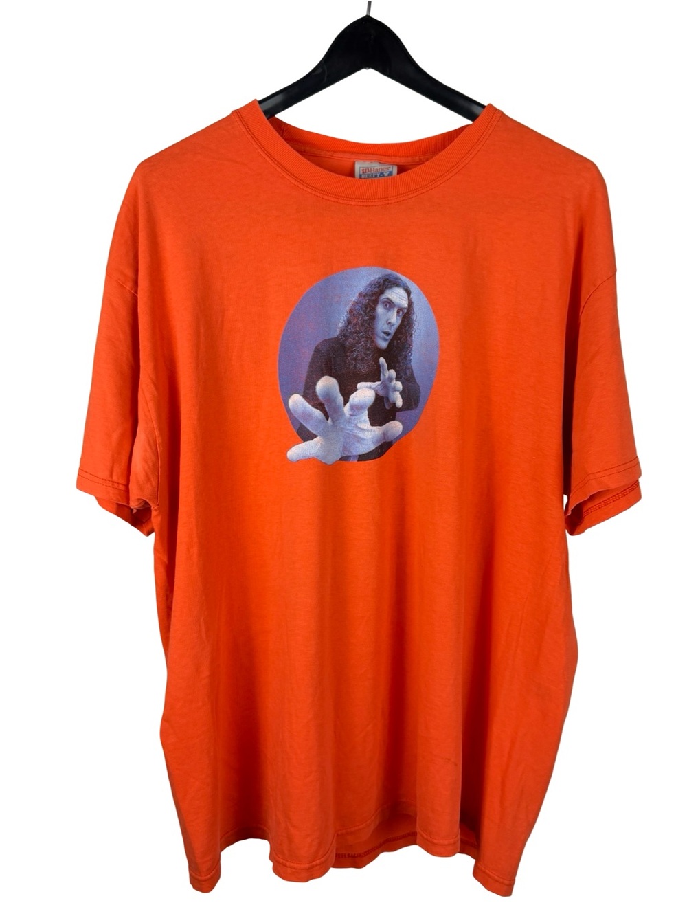 Vintage 2000s Weird Al Yankovic Experience Orange Band Graphic Shirt Size XL